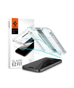 iPhone 15 Pro zaštitno staklo za ekran SPIGEN EZ-FIT 2Pack Prozirno