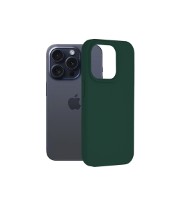 iPhone 15 Pro maskica Soft Edge Silicone Tamno Zelena