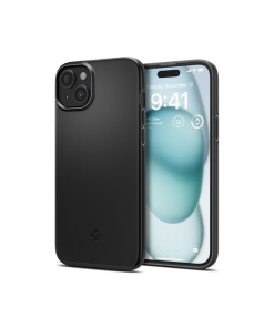 IPHONE 15 TPU SPIGEN THIN FIT BLACK