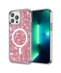 iPhone 13 Pro Sparkly Glitter MagSafe Pink