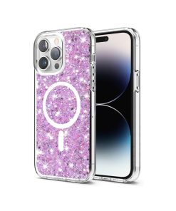 iPhone 14 Pro Max Sparkly Glitter MagSafe Magenta