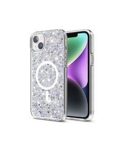 iPhone 13 Sparkly Glitter MagSafe White