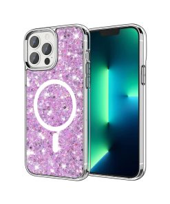 iPhone 13 Pro Sparkly Glitter MagSafe Magenta