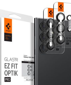 Samsung S24 Ultra Spigen Optik.tR EZ-FIT Pro Zaštita za Kameru 2Pack Crna