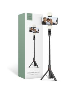 Selfie Stick L05S Wireless Tripod and Led Light Crni