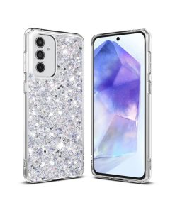 Samsung A55 5G maskica Sparkly Glitter White