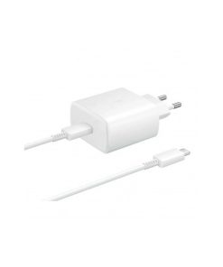 Samsung 45W + Kabel Type C, Brzo Punjenje, 100CM, EP-TA845 Kućni Punjač Bijeli Bulk