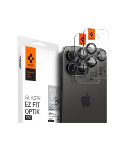 iPhone 14 Pro / 14 Pro Max / 15 Pro / 15 Pro Max / 16 Pro / 16 Pro Max zaštita za kameru SPIGEN EZ-FIT Optik 2Pack Black