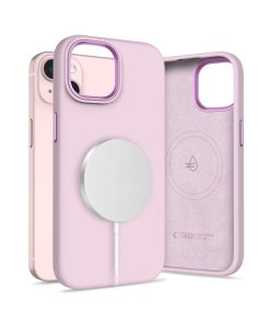 iPhone 15 maskica Tech-Protect Silicone Pure MagSafe Pink Pearl