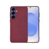 Samsung S25 maskica Techsuit Carbonite FiberShell Crvena