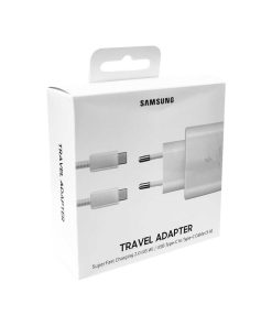 Samsung 45W + Type C Kabel Kućni Punjač Bijeli Blister