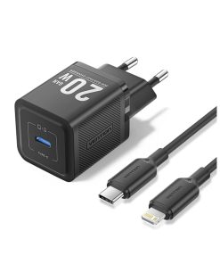 Vention TZ-FEPB0-EU-02 kabel Type C na Lightning 20W Smart Charging Kućni Punjač 1m Crni