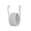 Techsuit Data kabel PCB114D PD60W za Apple, Android, Type C na Type C pleteni 1m Bijeli