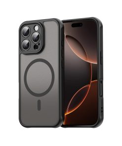 iPhone 16 maskica Techsuit Shockproof zadimljeno Crna