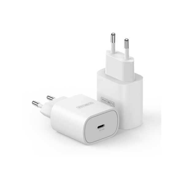 DUZZONA T6 KUCNI PUNJAC 25W TIP C FAST CHARGING BIJELI