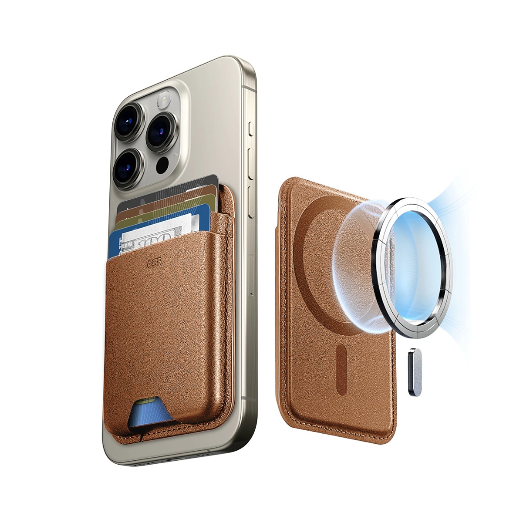 ESR Premium MagSafe Novcanik Karamel Smeda
