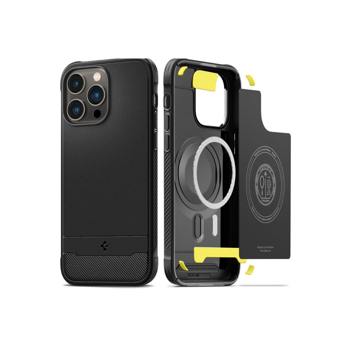 IPHONE 14 PRO MAX TPU SPIGEN RUGGED ARMOR MAG MAGSAFE MATTE BLACK 3314