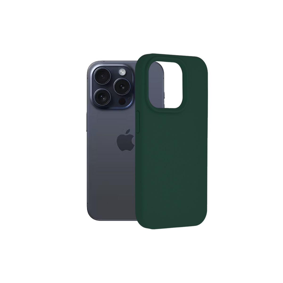 IPHONE 15 PRO TPU SOFT EDGE SILICONE TAMNO ZELENA 2539