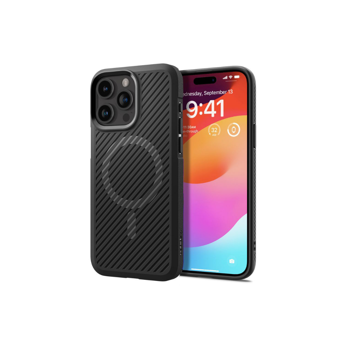 IPHONE 15 PRO TPU SPIGEN CORE ARMOR MAGSAFE MATTE BLACK 3307