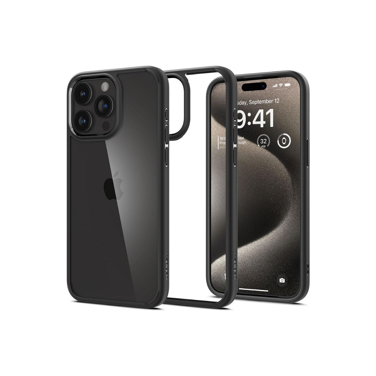 IPHONE 15 PRO TPU SPIGEN ULTRA HYBRID MATTE CRNA 2374