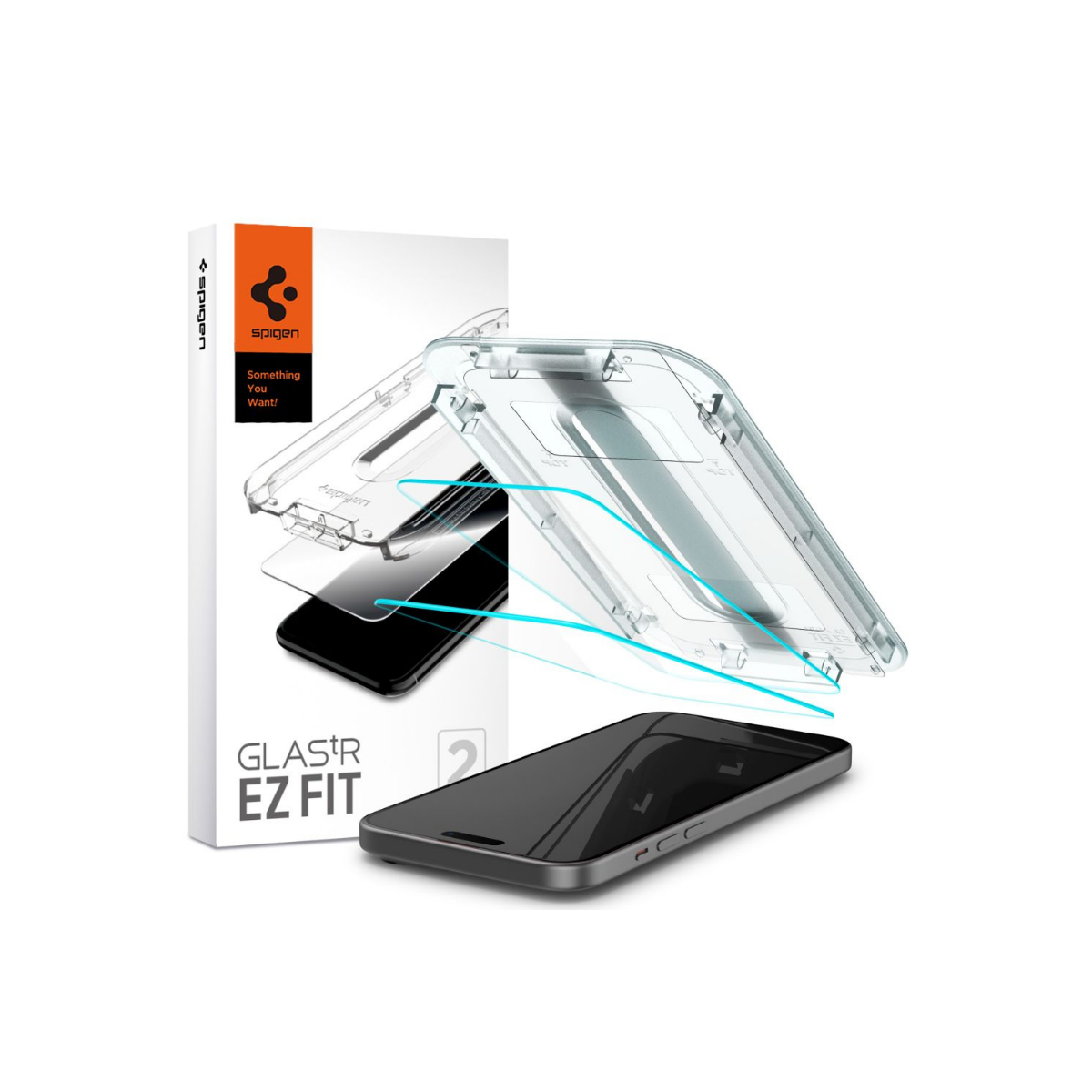IPHONE 15 STAKLO SPIGEN EZ FIT 2 KOM CLEAR 3301