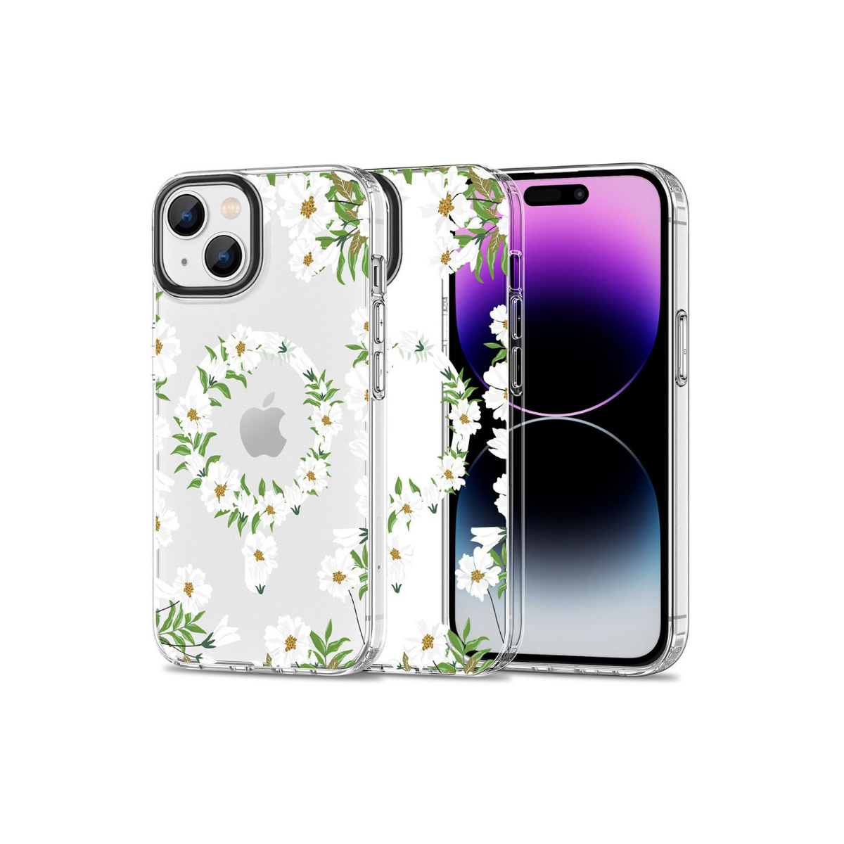 IPHONE 15 TPU MAGMOOD MAGSAFE WHITE DAISY 2951