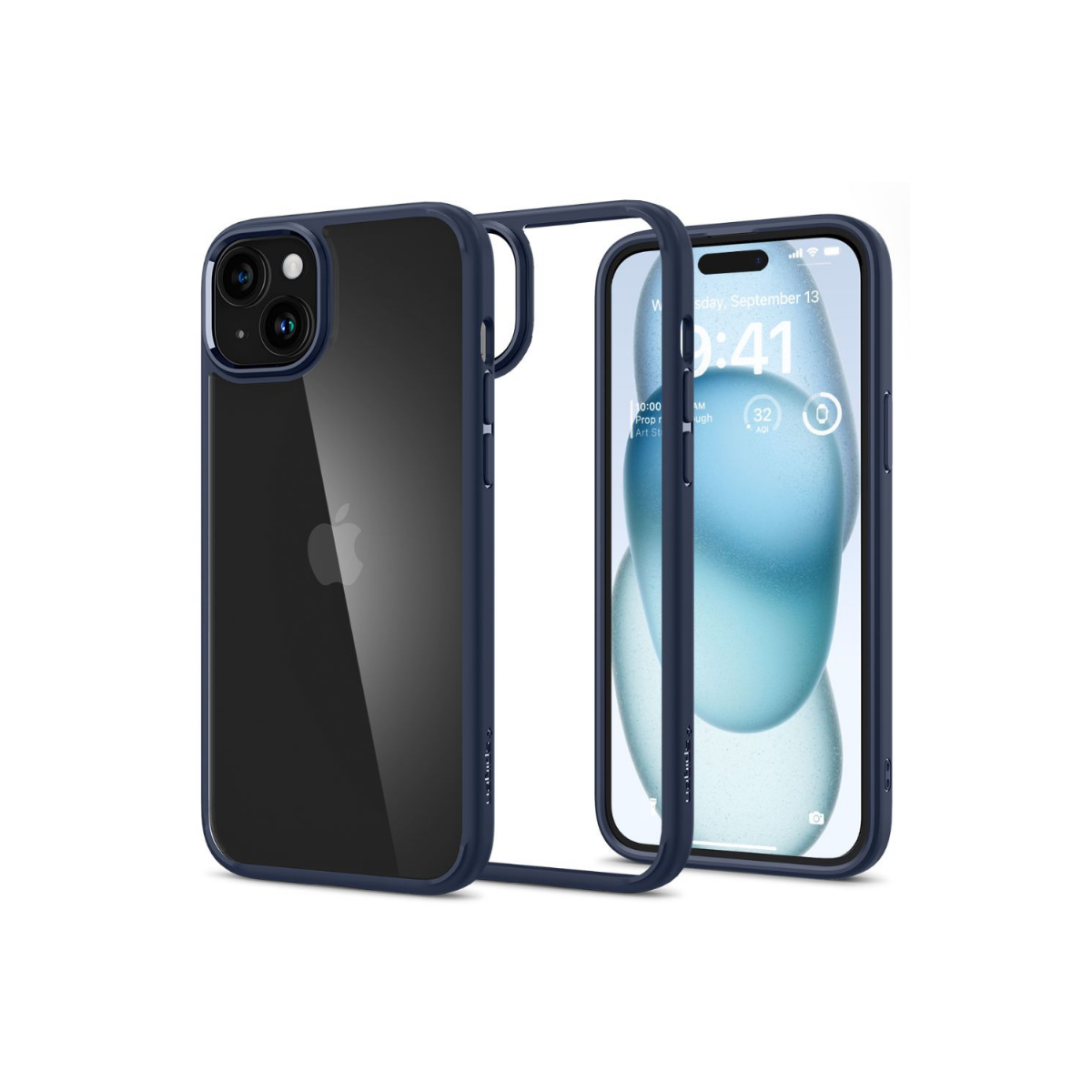 IPHONE 15 TPU SPIGEN ULTRA HHYBRID NAVY BLUE 3205