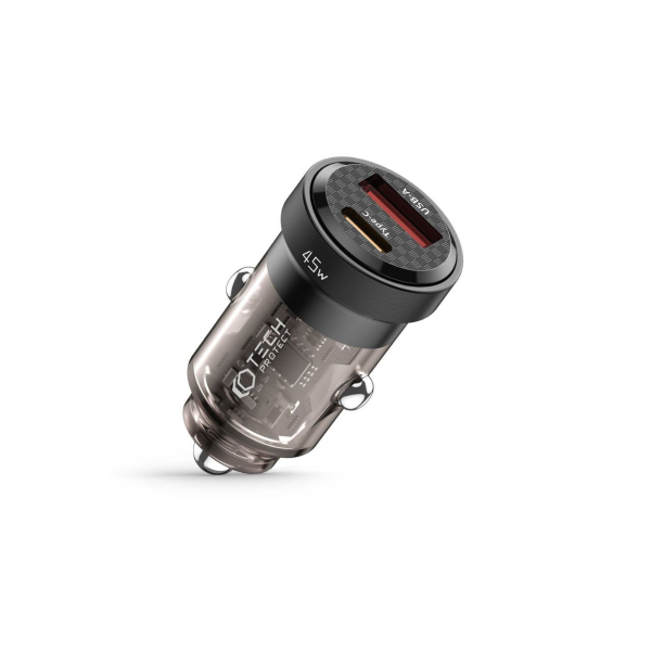 TECH PROTECT AUTO PUNJAC CC45W PD45W QC3.0 CRNI 1776