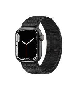 Techsuit W037 narukvica za Apple Watch 1/2/3/4/5/6/7/8/9/10/SE/SE 2 (38/40/41/42mm) Crna