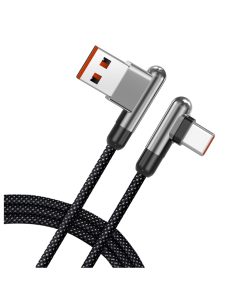 LITO Data kabel LD13 USB na Type C brzo punjenje 60W kutni dizajn 1m Crni