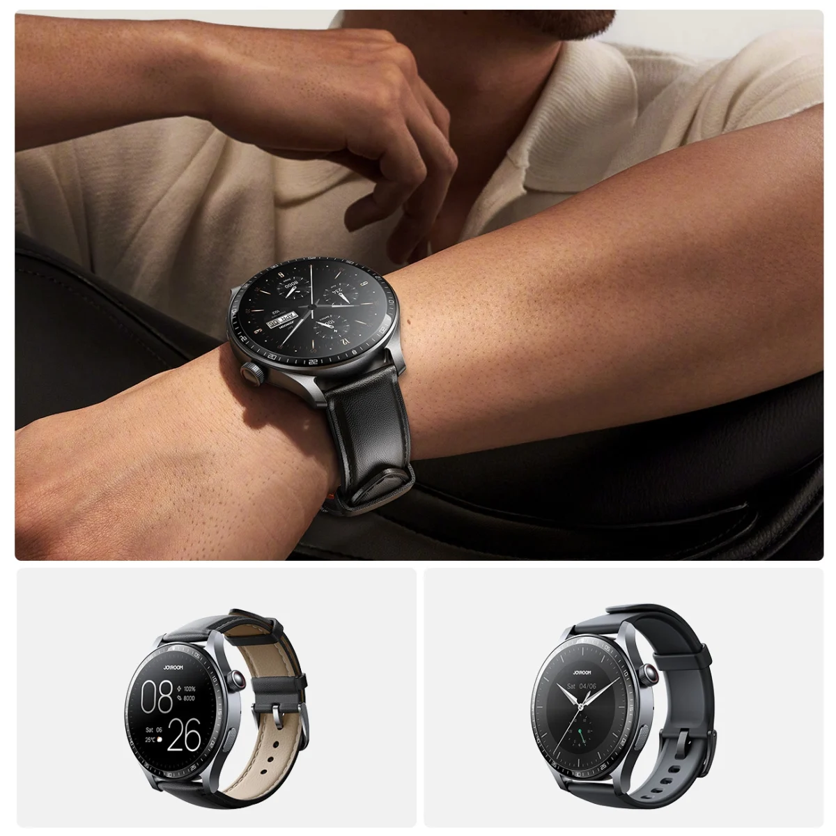 eng pl Joyroom Classic Series JR FC2 Pro Smartwatch with Call Answering Function Dark Gray 181983 14