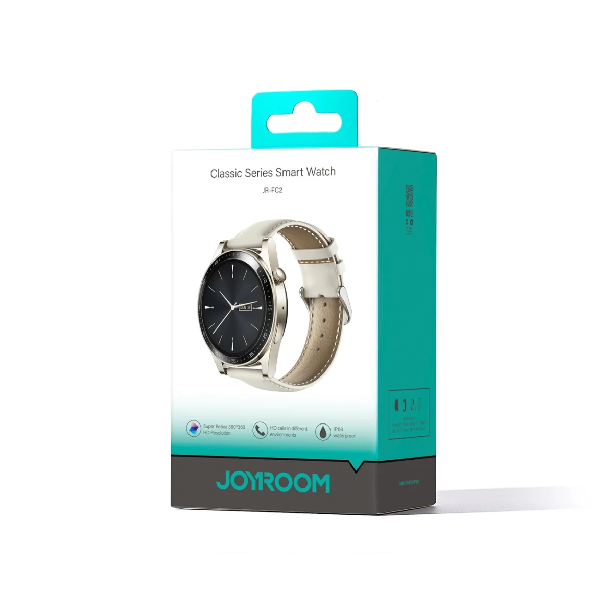 eng pl Joyroom Classic Series JR FC2 smartwatch with call answering function IP68 protection gold 159896 10