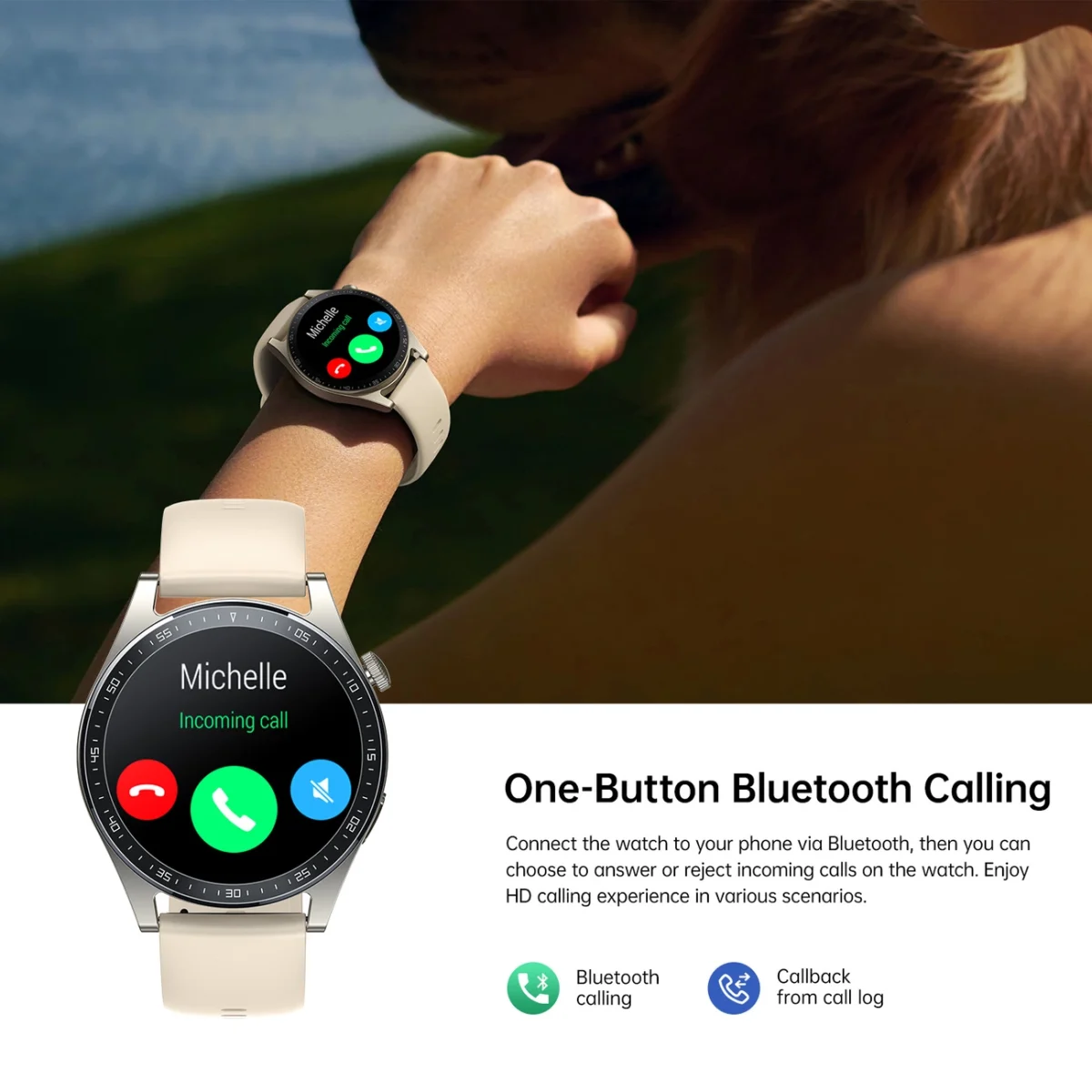 eng pl Joyroom Classic Series JR FC2 smartwatch with call answering function IP68 protection gold 159896 5