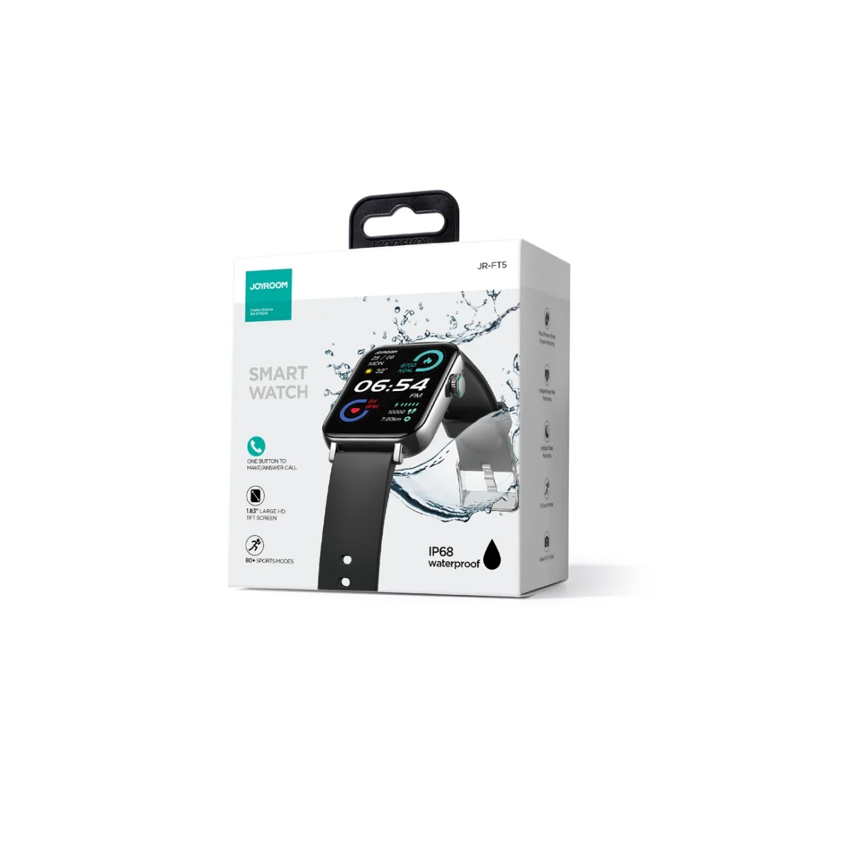 eng pl Joyroom Fit Life JR FT5 smartwatch with call answering function IP68 protection black 137643 5