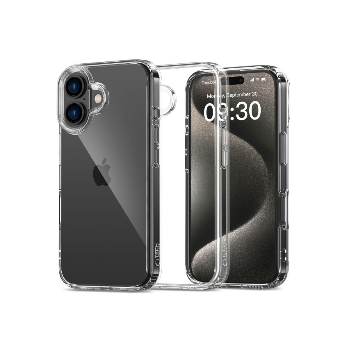 iPhone 16 Tech Protect Flexair Hybrid Clear 4388