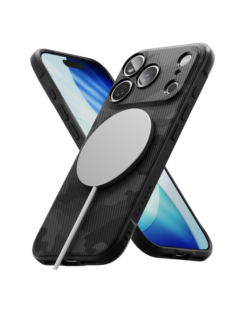 iPhone 17 Pro Max maskica Ringke Onyx MagSafe Camo Black
