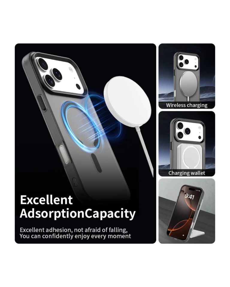 iPhone 17 Pro Max maskica Techsuit Candy MagSafe Crna (2)