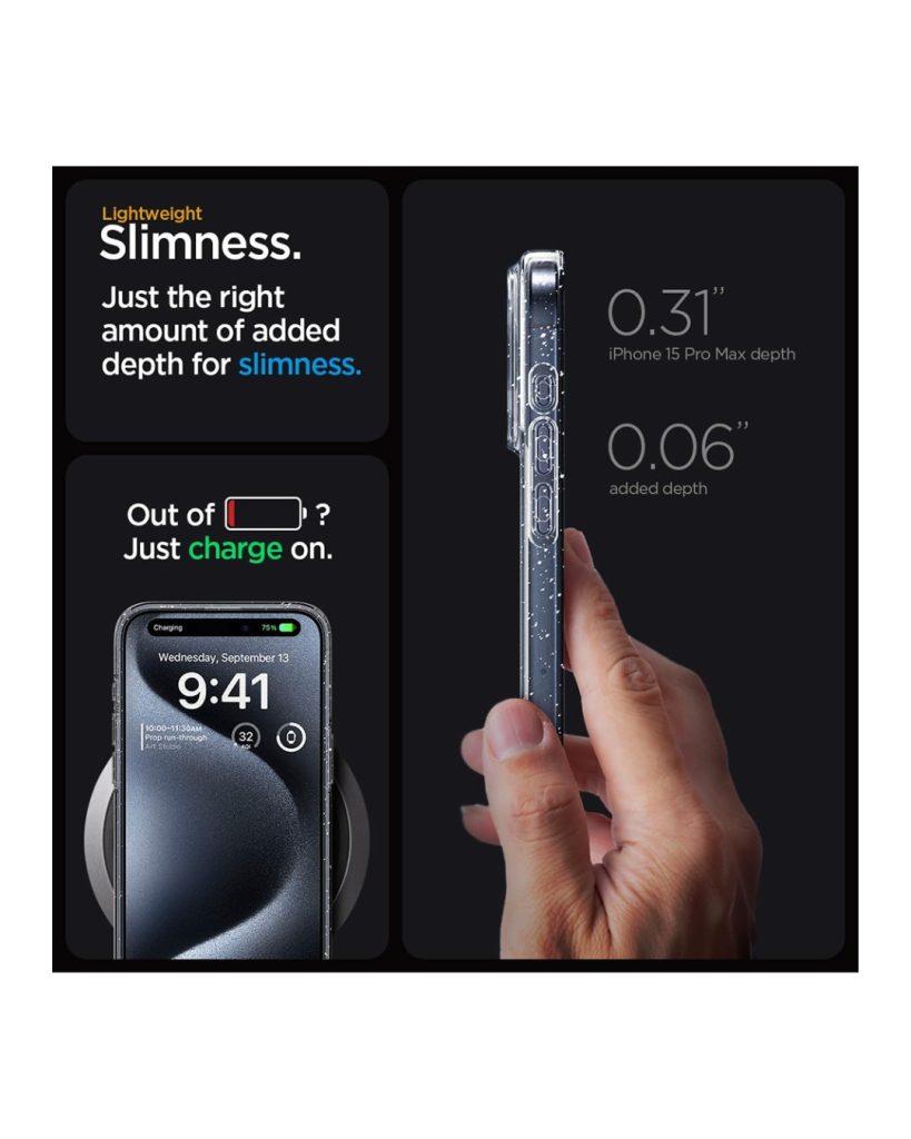 iPhone 17 Pro Max maskica Techsuit SparkleSkin Prozirna (2)