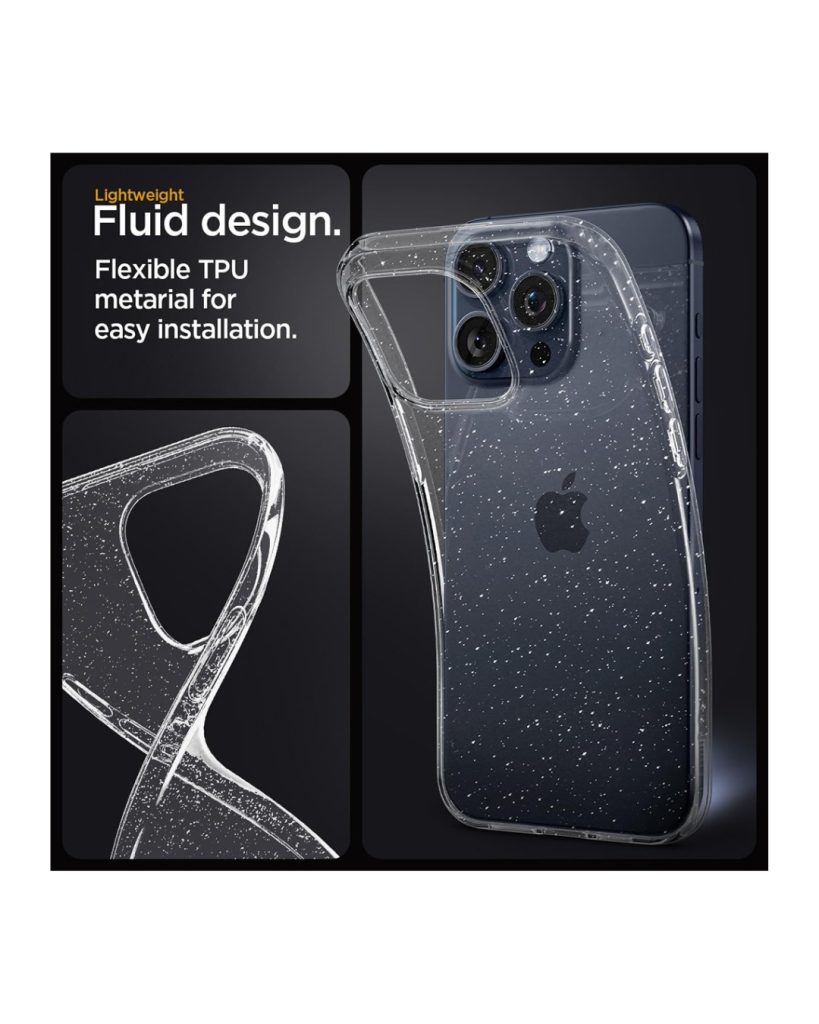 iPhone 17 Pro Max maskica Techsuit SparkleSkin Prozirna