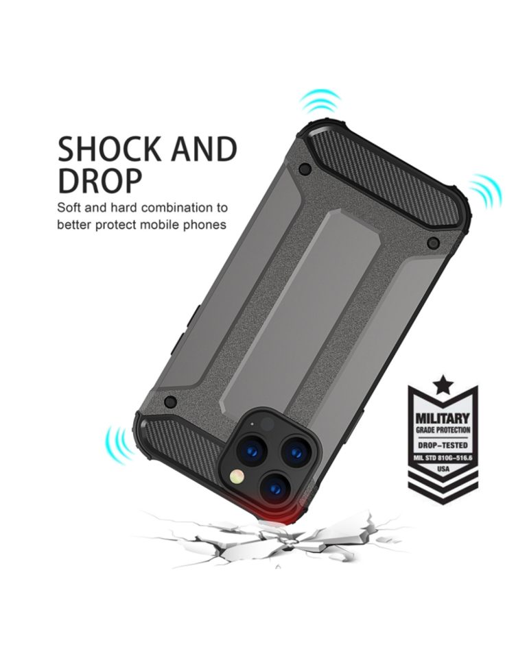 iPhone 17 Pro maskica Techsuit Hybrid Armor Black (3)